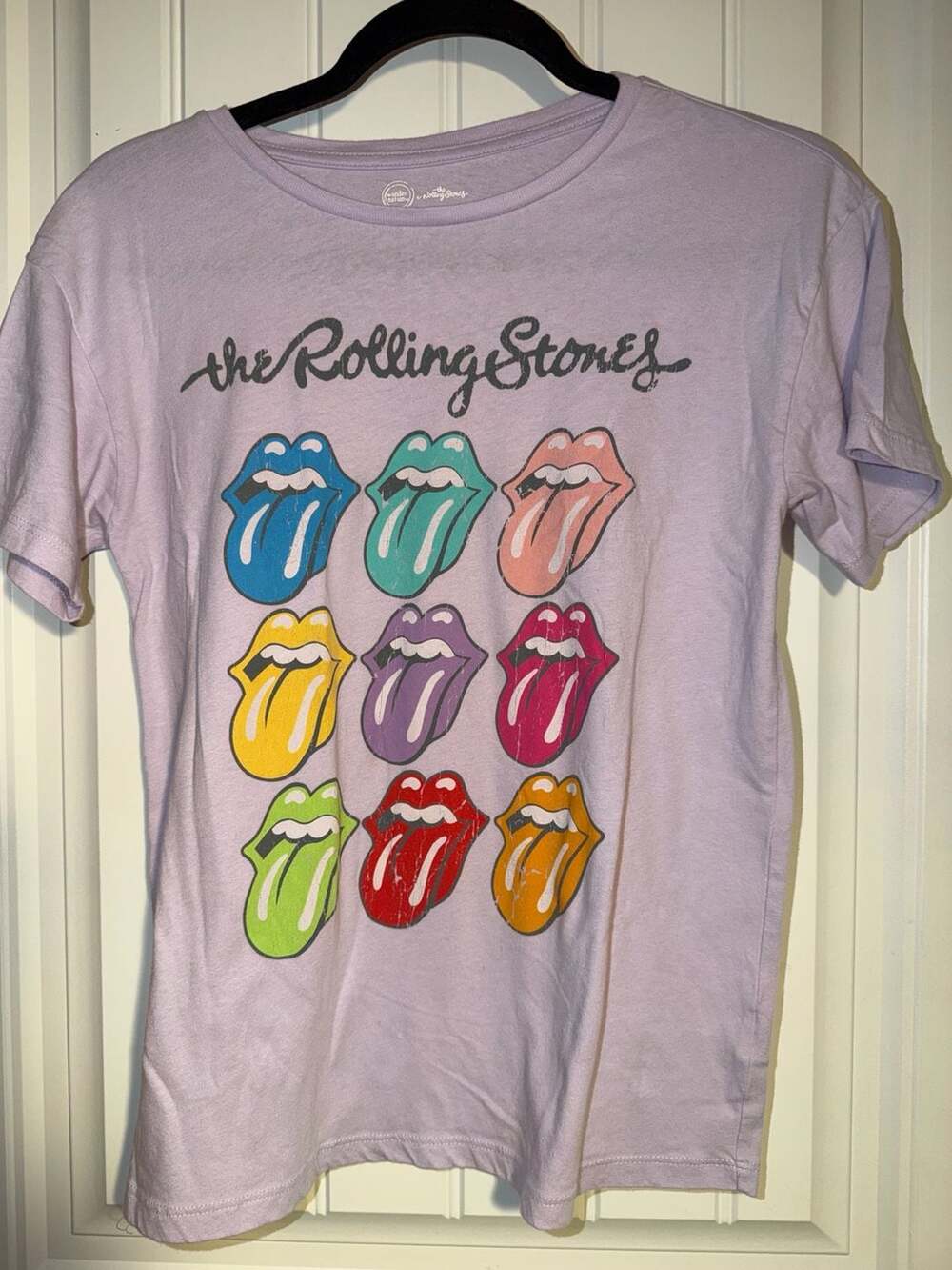 Wonder Nation The Rolling Stones Multi-Color Lips Graphic T-Shirt